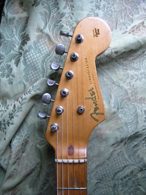 
1956 Stratocaster Headstock front