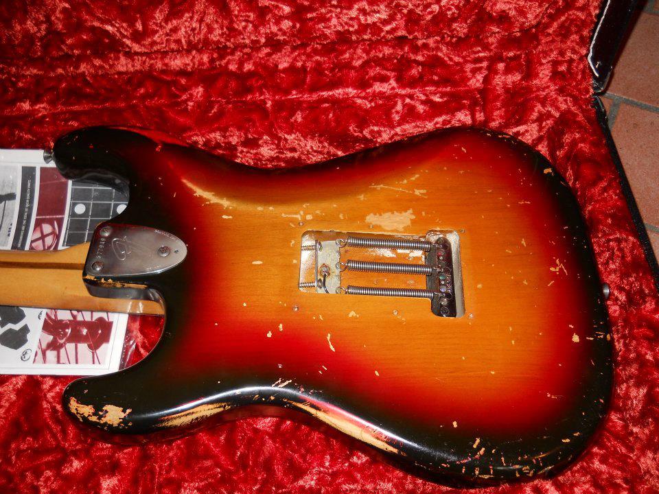 1974 Stratocaster Body Back  Case