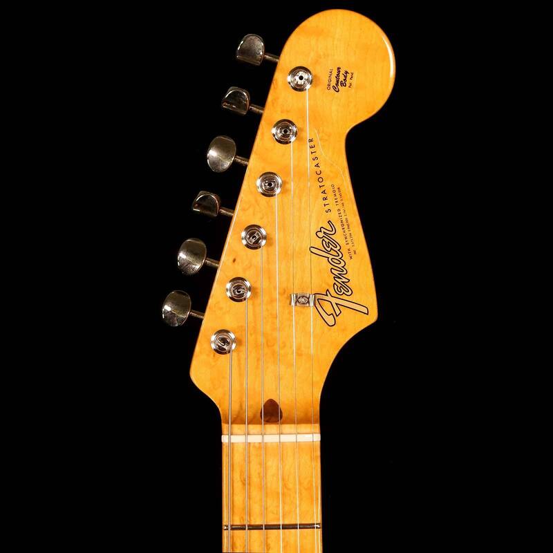 Rarities Flame Ash Top Stratocaster Headstock front