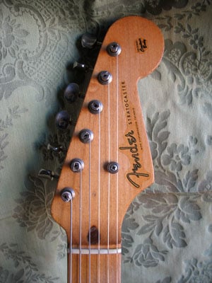 1955 Stratocaster Headstock front