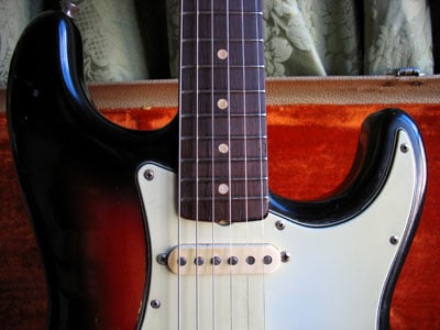 1963 Stratocaster Body Fretboard front