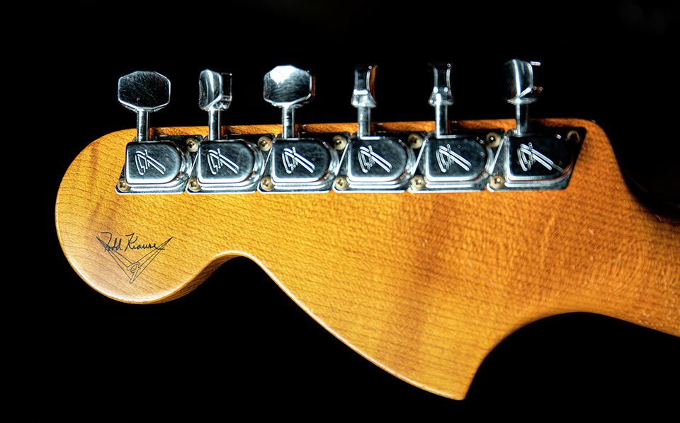 Todd Krause '68 Stratocaster Relic Headstock Back