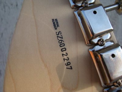 Eric Clapton Stratocaster serial number