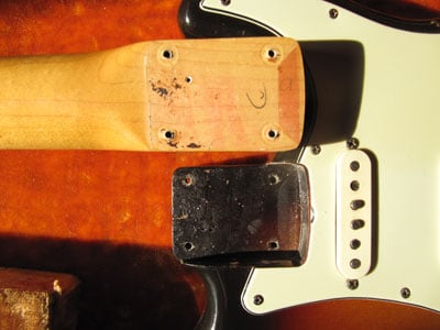 
1959 Stratocaster Neck Pocket