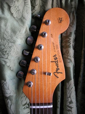 1963 Stratocaster Headstock front