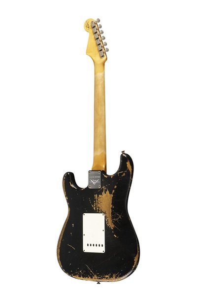 1963 Stratocaster Heavy Relic Black back
