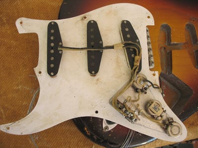 1958 Stratocaster Under the Pickguard