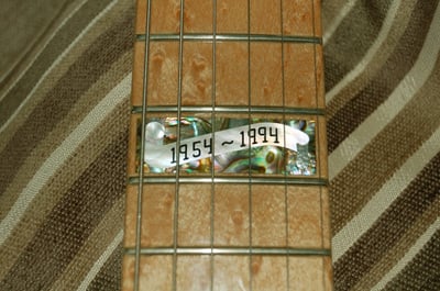 DD 40th Anniversary Stratocaster Fretboard Inlay