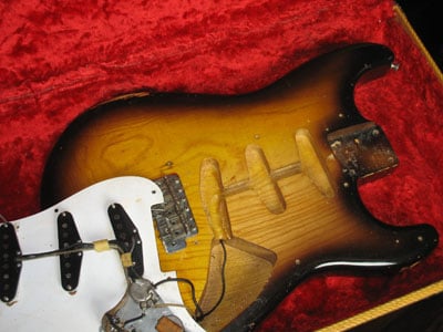 
1955 Stratocaster Under the Hood