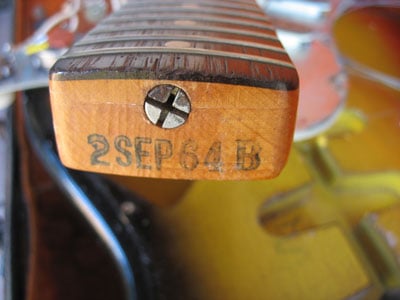 

1964 Stratocaster Neck date
