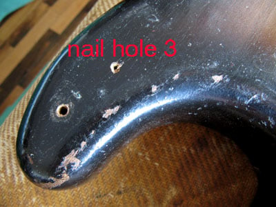 1956 Stratocaster Nail Hole