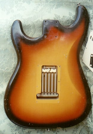 1965 Stratocaster Body Back