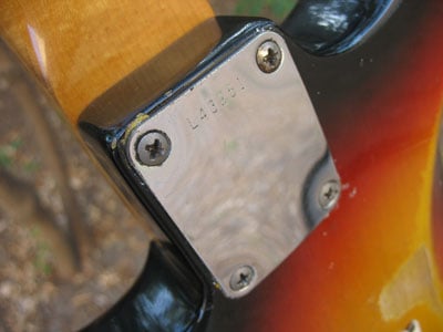 1964 Stratocaster Neck Plate