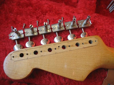 1955 Stratocaster Headstock Back