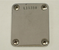 Neck plate L serial number