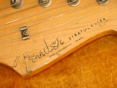 1958 Stratocaster Headstock Logo