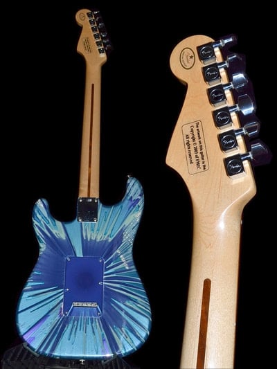 Splatter Stratocaster back
