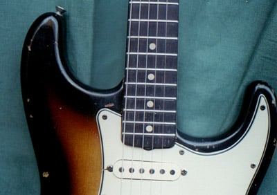 1963 Stratocaster Body front up
