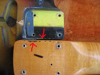 1964 Stratocaster Neck Pocket