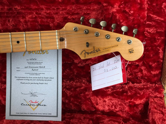 Limited Ed. 1956 Stratocaster Relic headstock