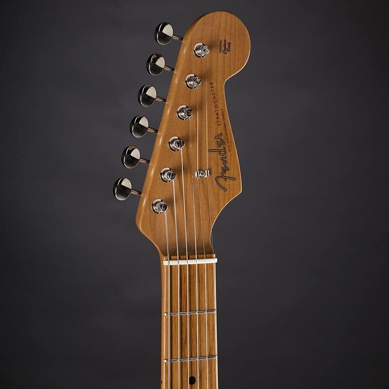 56 AVRI Roasted Ash Stratocaster Headstock front