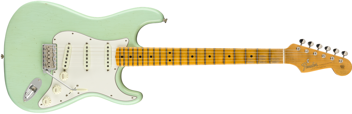 9235000830: Maple Fingerboard, Faded Aged Surf Green