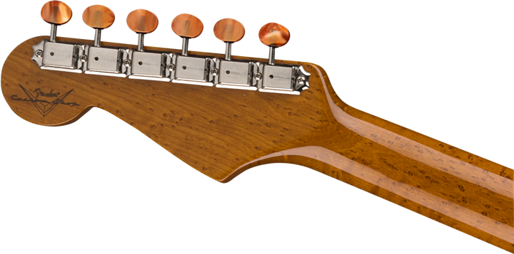 Artisan Koa Thinline Stratocaster headstock back