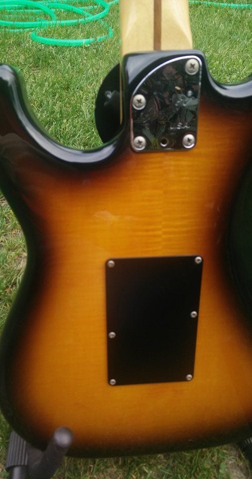 US Contemporary Stratocaster back detail