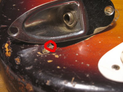 1958 Stratocaster Nail Hole
