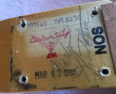 1998 Nos Stratocaster Neck Heel