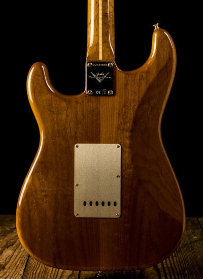 Spalted Maple Artisan Stratocaster body back