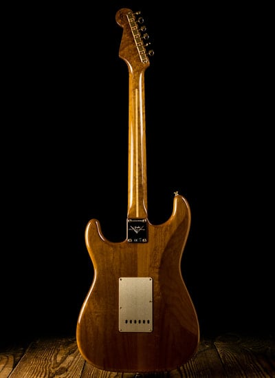 Spalted Maple Artisan Stratocaster back