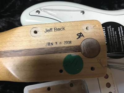 
Jeff Beck stratocaster Neck stamps