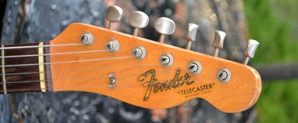 1965 Telecaster, Transition Logo and two patent numbers, Courtesy of Cesco's Corner