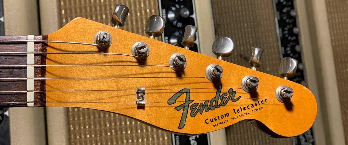 1967 Telecaster Custom, Transition Logo, patent numbers and 