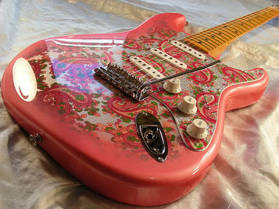 Classic Series Paisley Stratocaster for Export slanted body