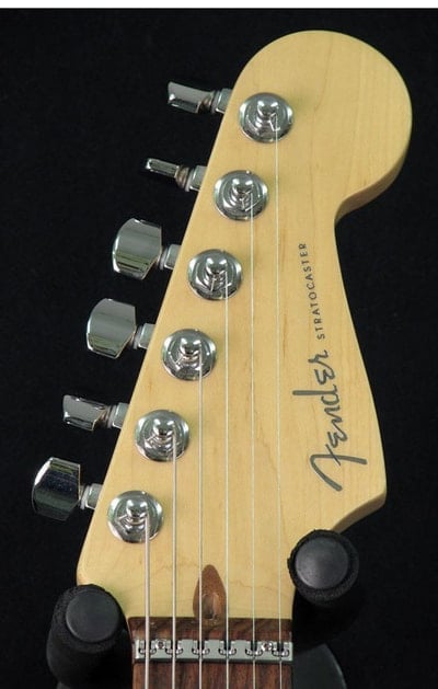 American Deluxe Stratocaster HSS locking tremolo Headstock front