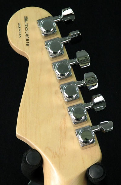 American Deluxe Stratocaster HSS locking tremolo Headstock Back