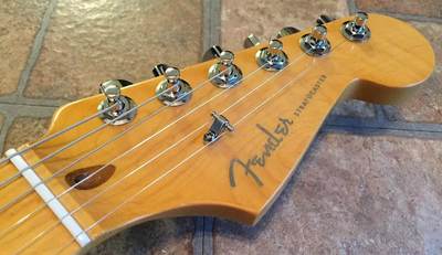 American Deluxe Stratocaster Headstock front