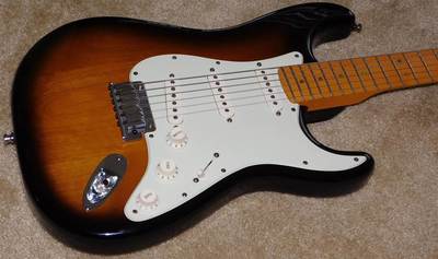 American Deluxe Stratocaster V Neck Body front