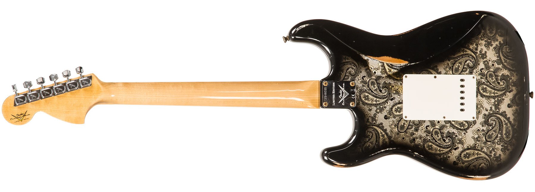 Limited '69 Black Paisley Stratocaster Relic back