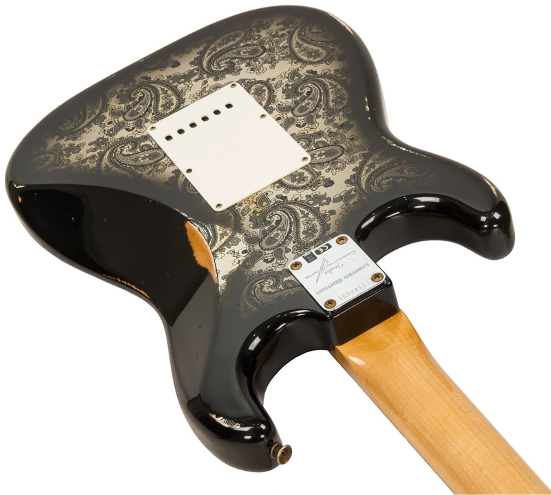 Limited '69 Black Paisley Stratocaster Relic horn back