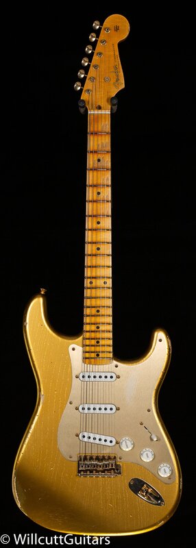 1955 stratocaster Relic Gold Hardware front