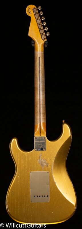 1955 stratocaster Relic Gold Hardware Back