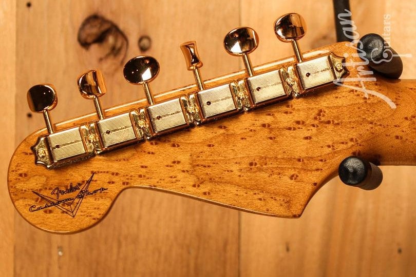 Artisan Figured Rosewood Stratocaster headstock back