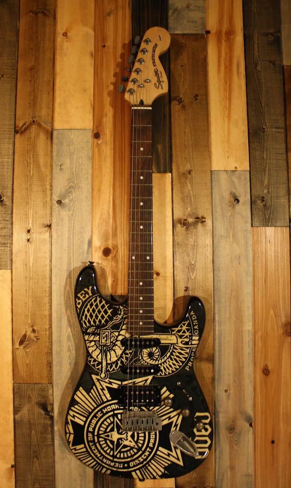 Squier Obey Graphic Stratocaster HSS Dissent (Indonesia) - FUZZFACED
