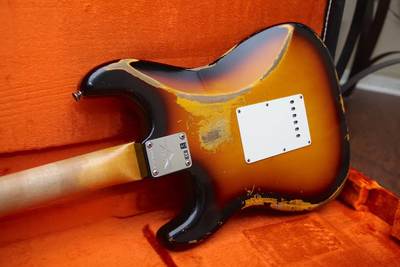1967 Heavy Relic Stratocaster body back