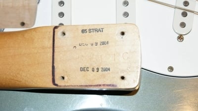 Stratocaster Neck date