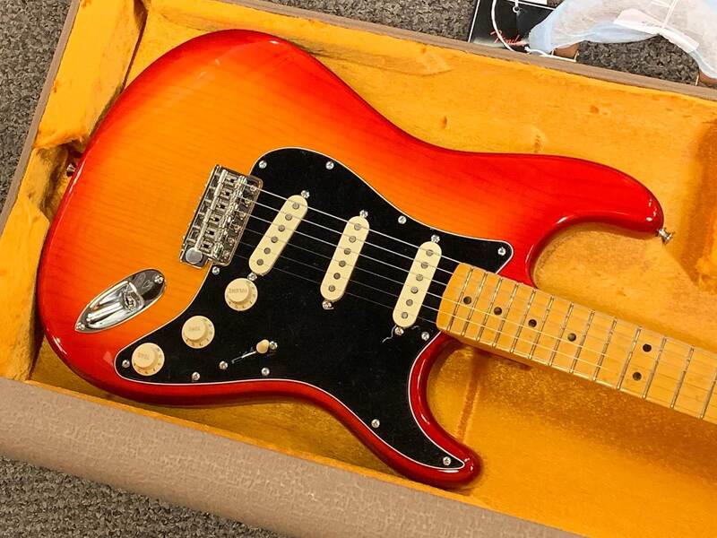 Rarities Flame Ash Top Stratocaster Body front