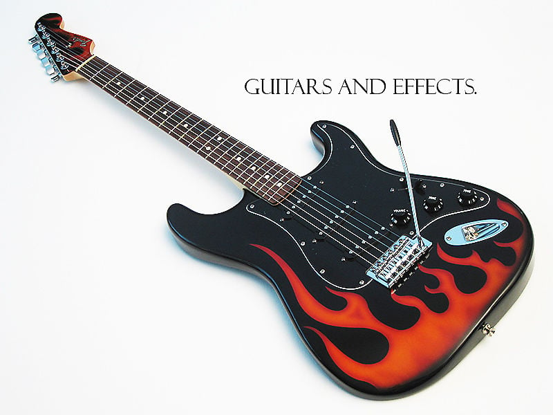 Hot rod flame Stratocaster 